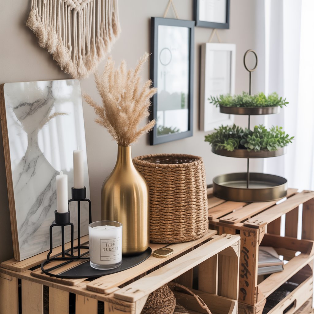 DIY rope basket made with Dollar Tree storage bin and jute