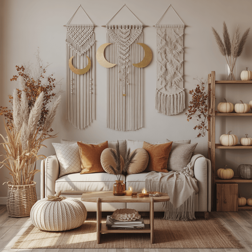 DIY Halloween Boho Wall Hangings