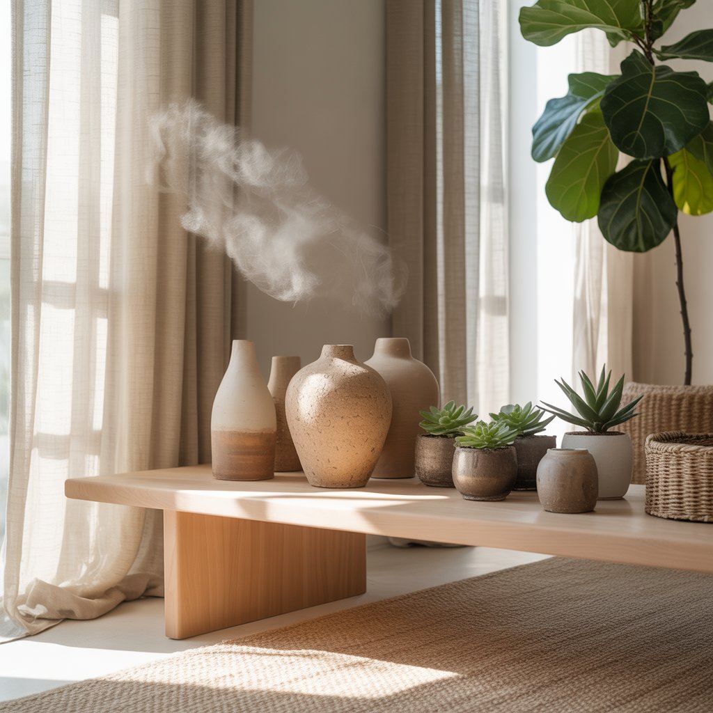 How to Mix Boho and Minimalist Styles for a Balanced Look 9 Bright minimalist boho room with sunlight filtering through sheer curtains.