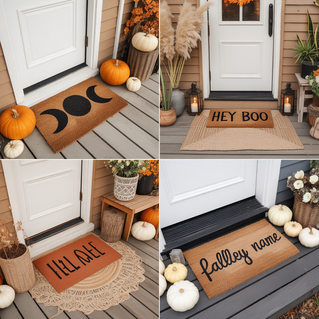10 Cozy DIY Halloween Boho Door Mats for a Welcoming Entry 2 DIY Halloween Boho Door Mats