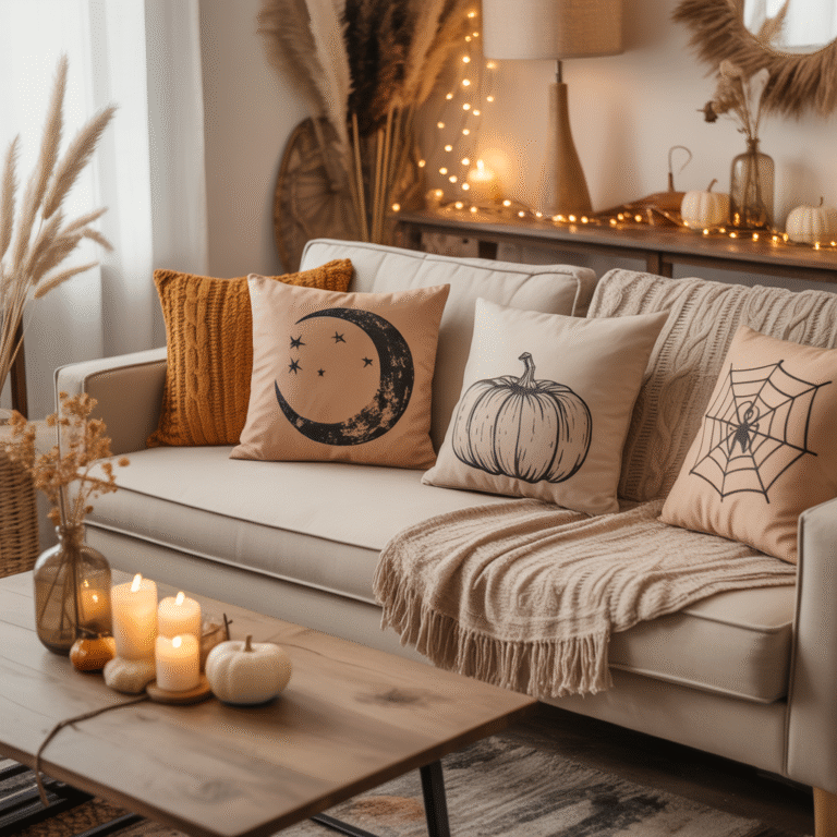 10 DIY Halloween Boho Pillow Covers for a Cozy Vibe 10 DIY Halloween Boho Pillow Covers