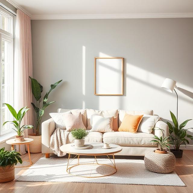 DIY home decor using harmonious color palette