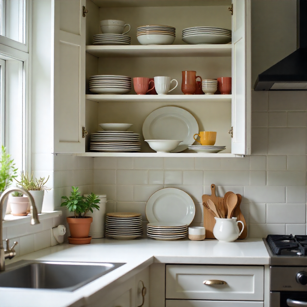 Declutter kitchen cabinets for better organization