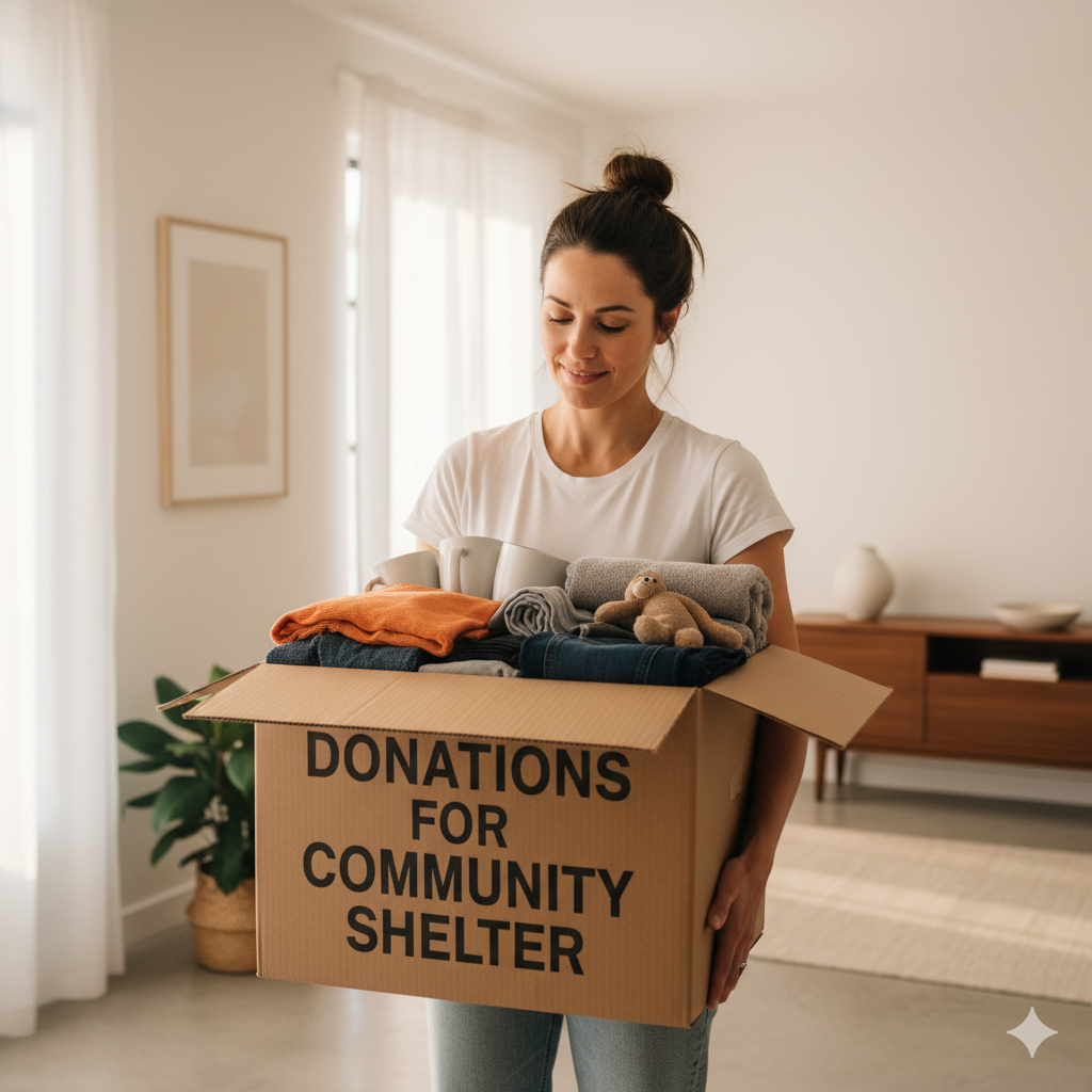 Declutter tips – organizing small rooms by donating unused items