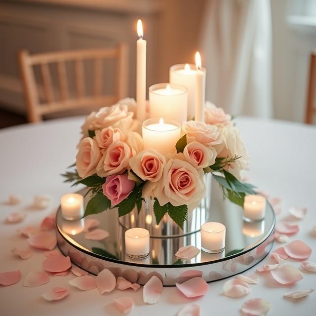 Elegant DIY wedding centerpiece 