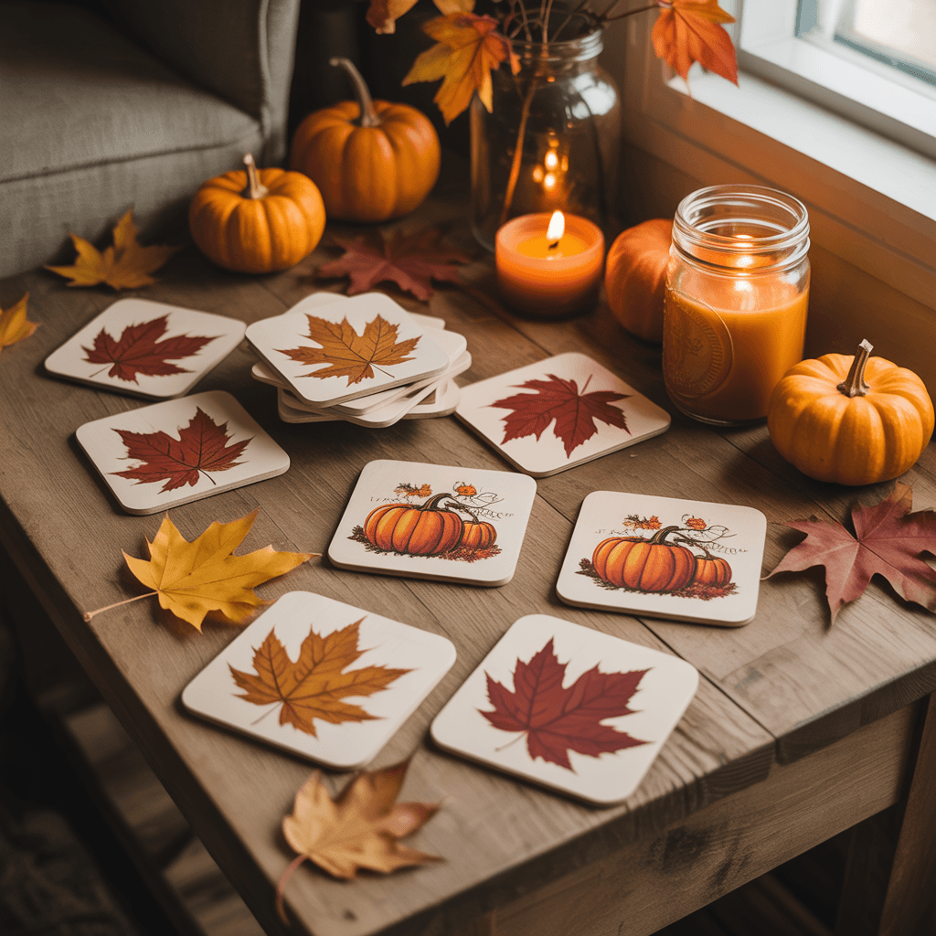 Fall Printable Coaster Sets
