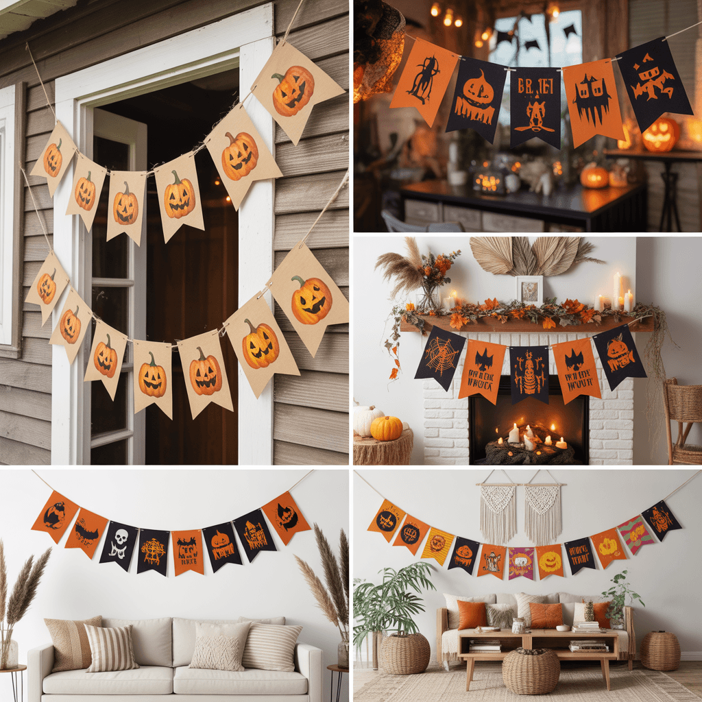 Halloween Printable Pumpkin Banners