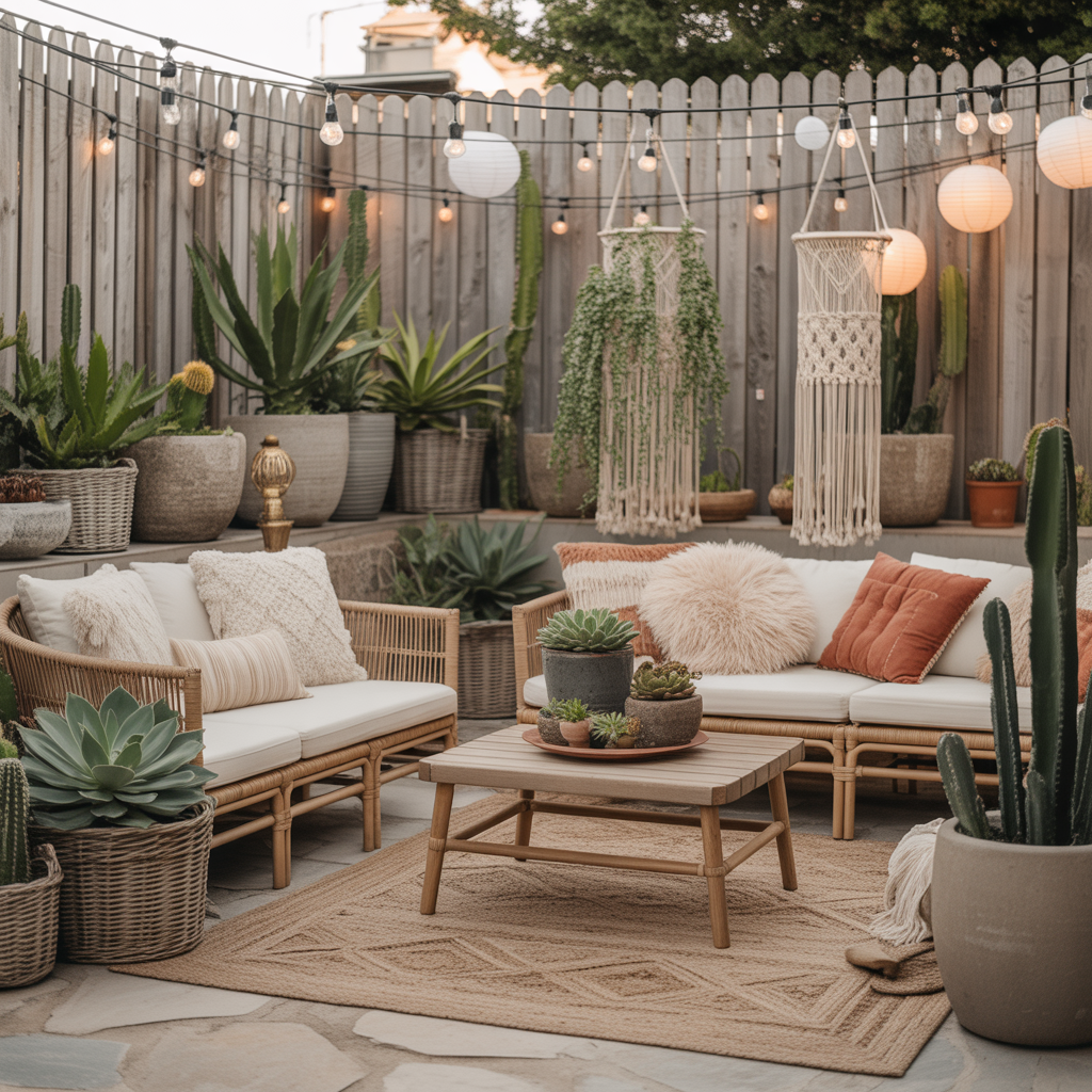 Outdoor Boho Patio Ideas for a Cozy Backyard Retreat 12 Outdoor Boho Patio Ideas