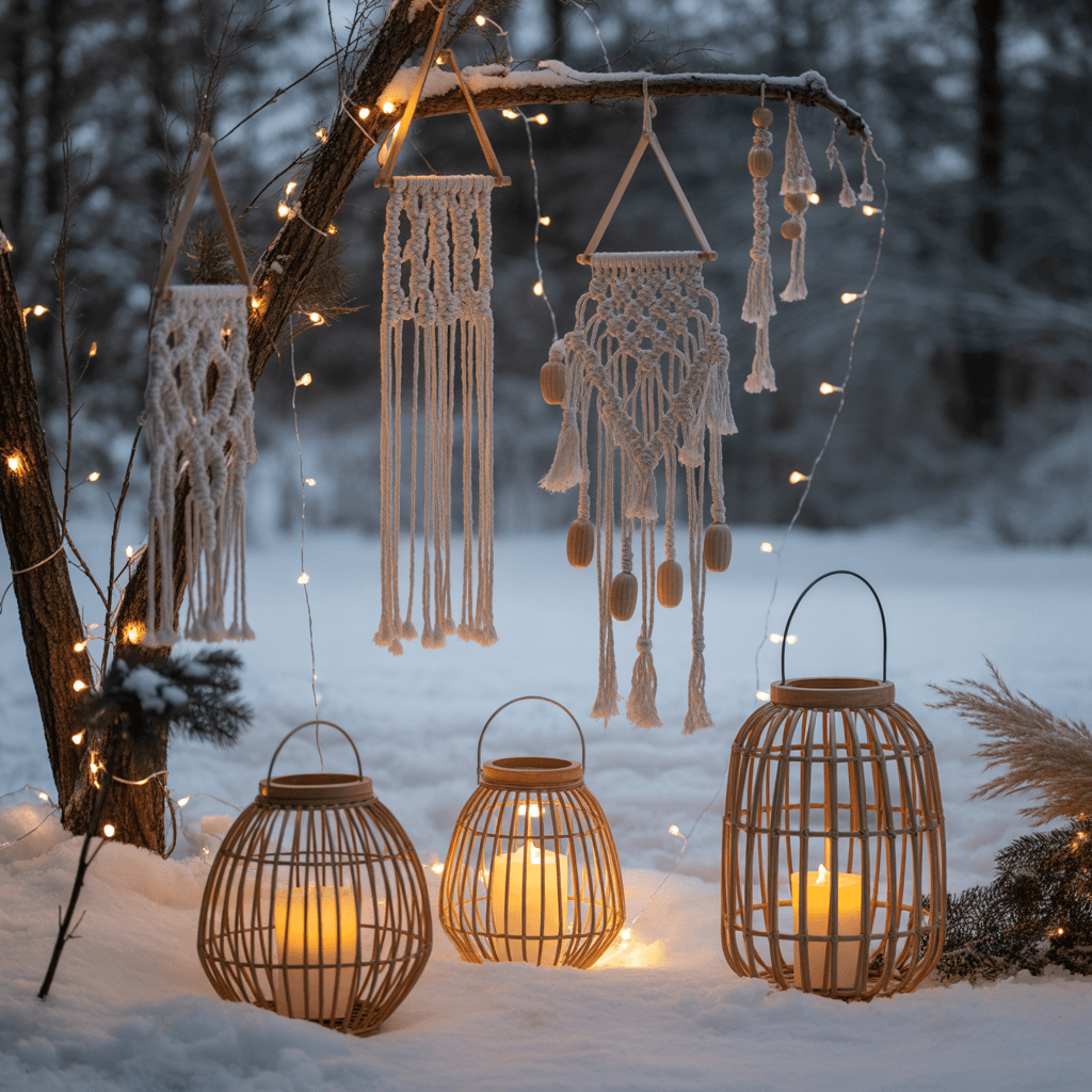 Boho Christmas Lantern Ideas