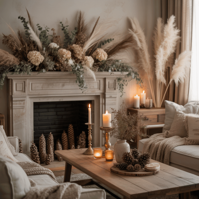 DIY Dried Floral Christmas Arrangements