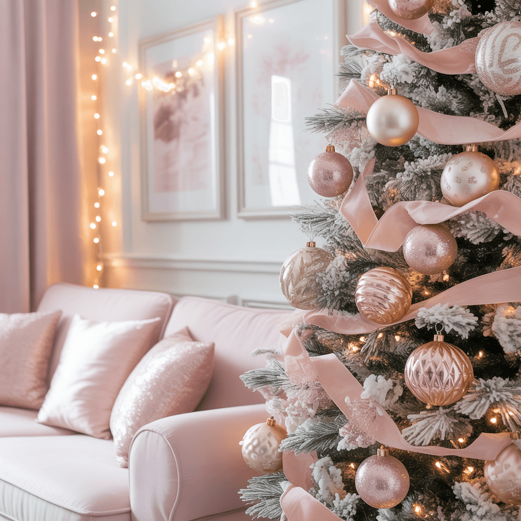 Pink Christmas Home Décor