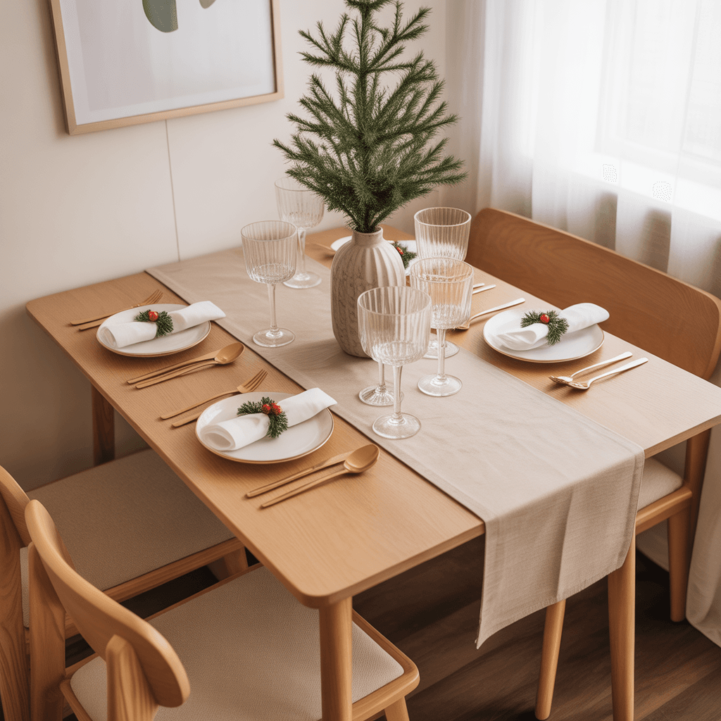 Space-saving Christmas tree alternatives for small apartments.