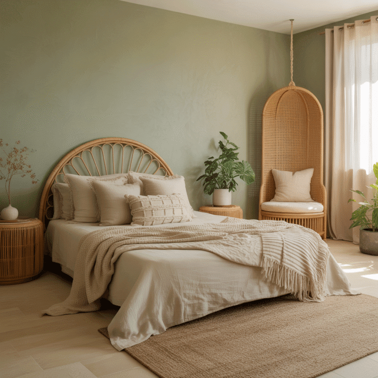 Stunning Sage Green Boho Bedroom Ideas