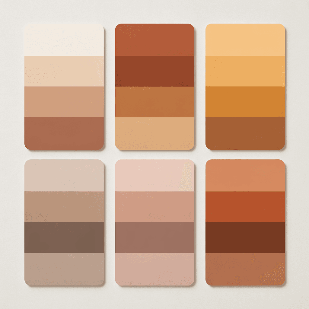 Warm neutrals and earthy color combinations trending in 2026.