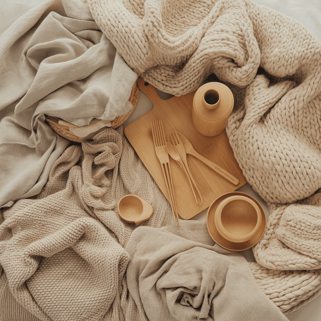 Cozy seating setup for New Year corner decor