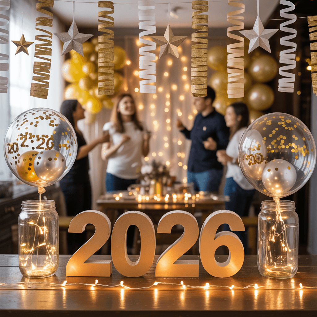 DIY New Year Party Decor on a Budget