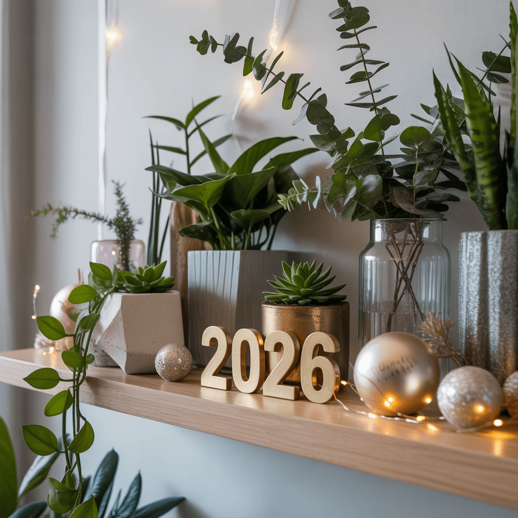 DIY New Year Shelf Styling with Candles