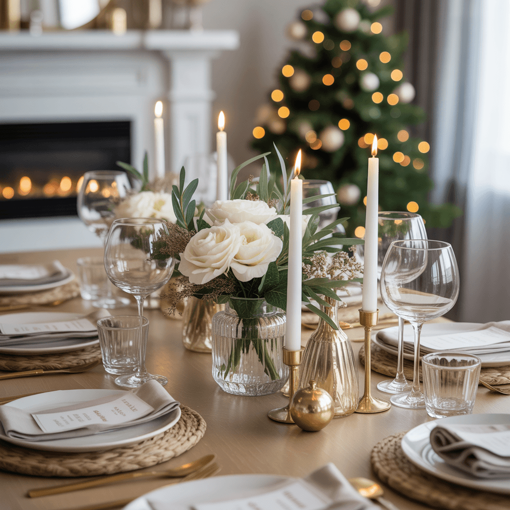 DIY New Year Table Centerpieces