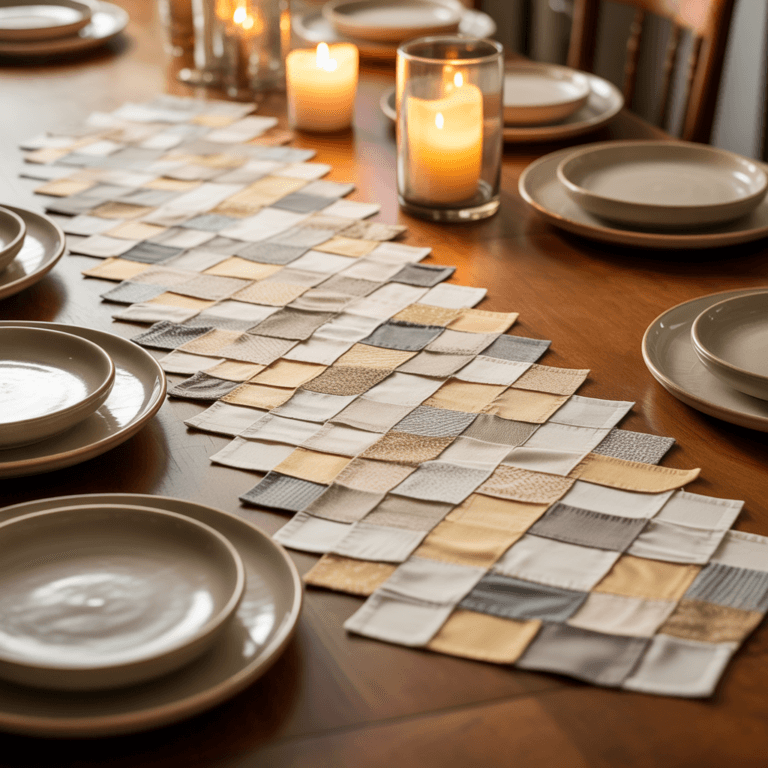 DIY New Year Table Runners Using Fabric Scraps