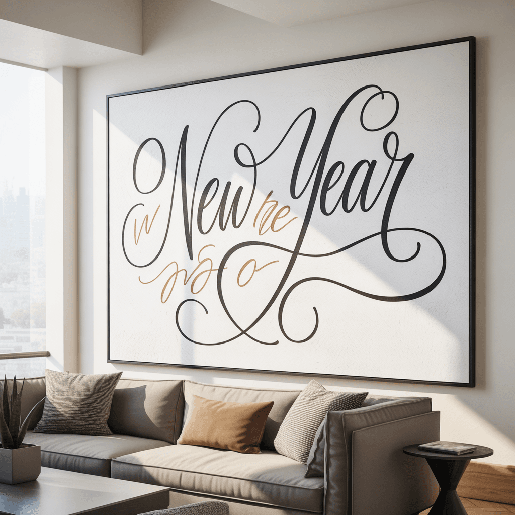 DIY New Year Wall Decor Ideas