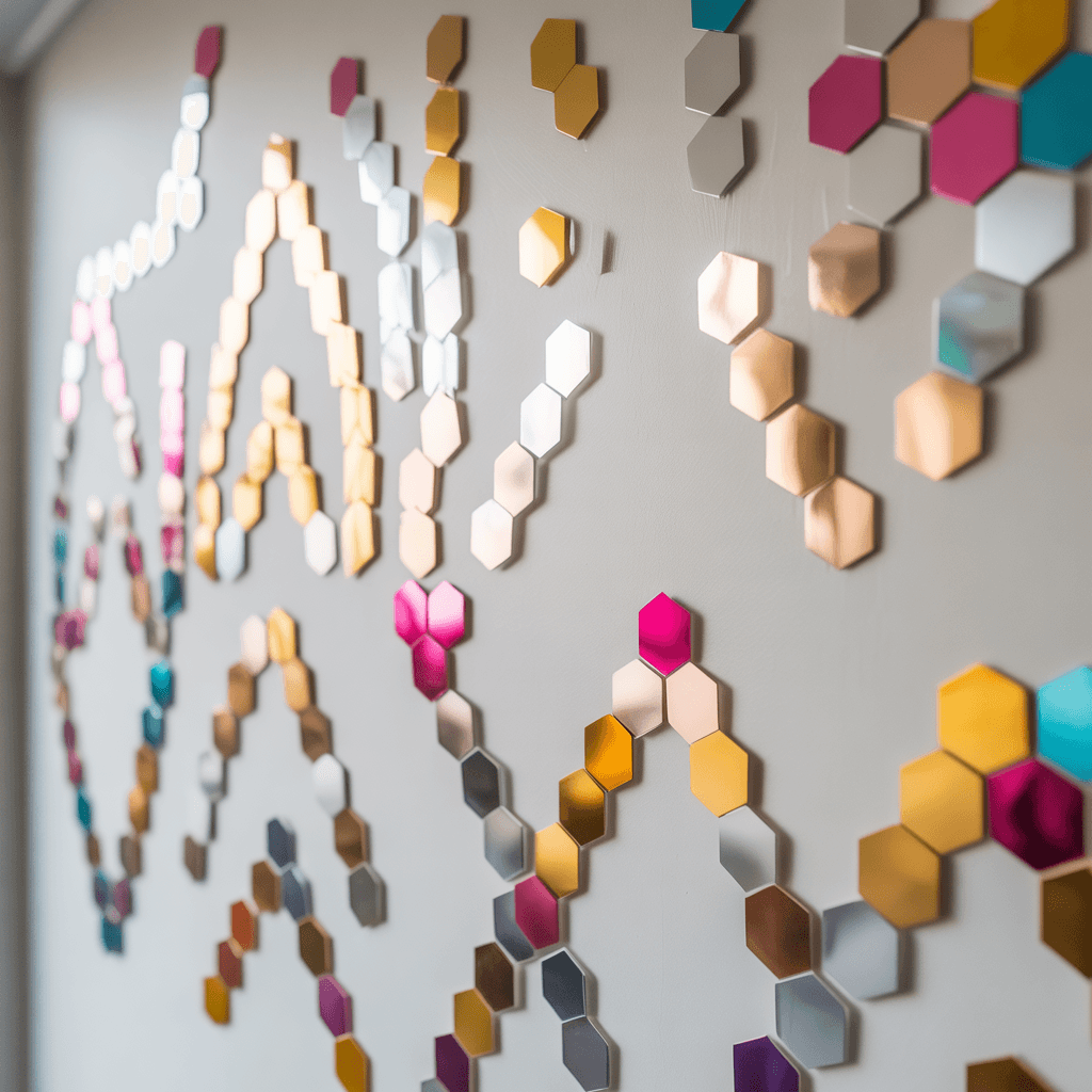 DIY New Year confetti decor jar centerpieces