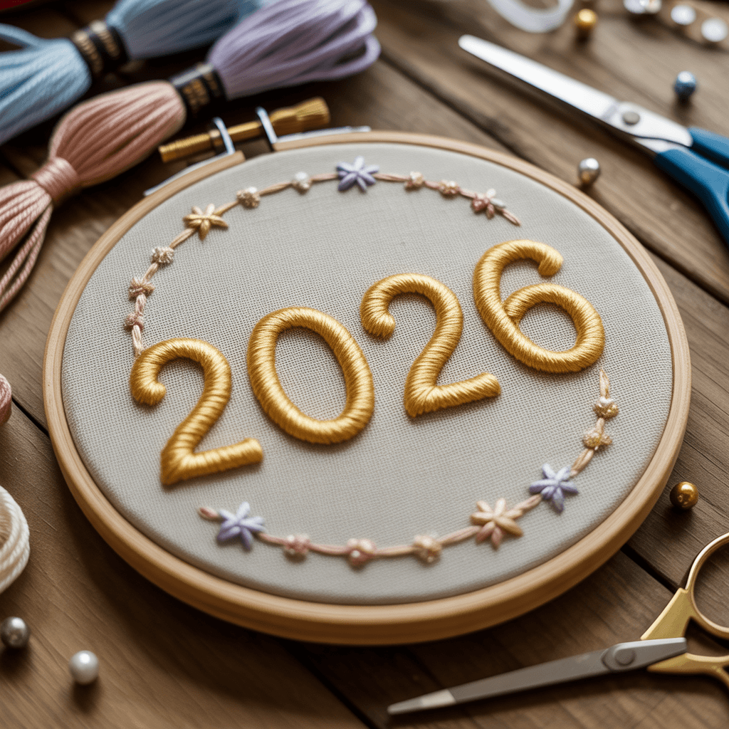 DIY New Year countdown clock decor fabric design