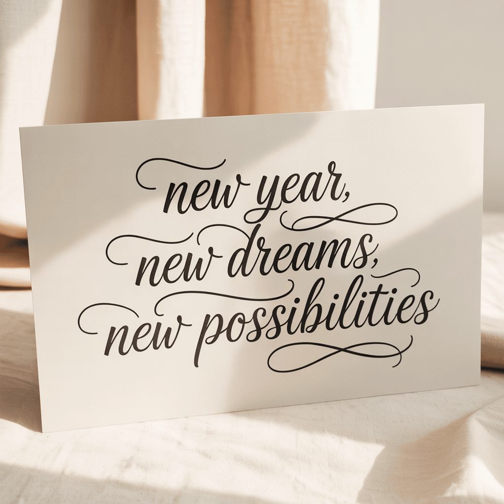  DIY New Year signs and banners with hand-lettered quotes