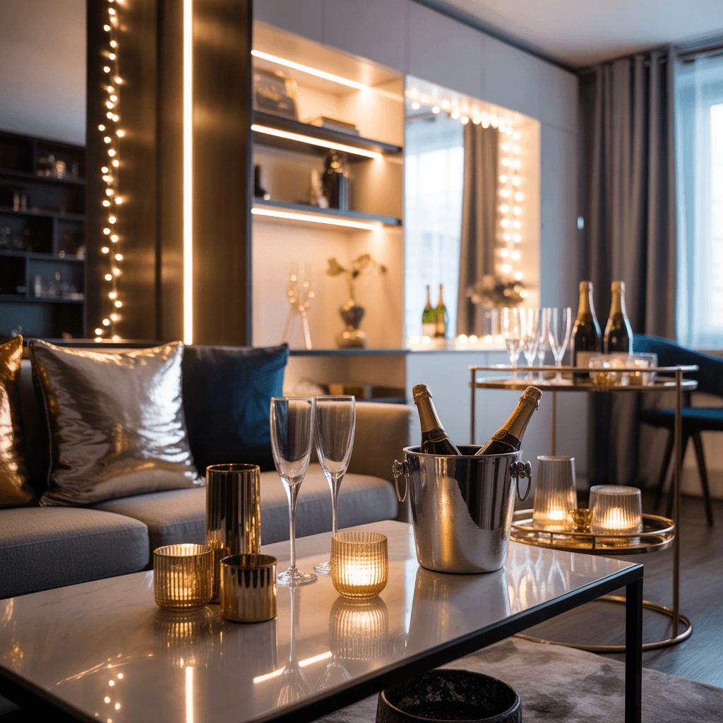 DIY cozy New Year decor ideas for small apartments multi-purpose decor