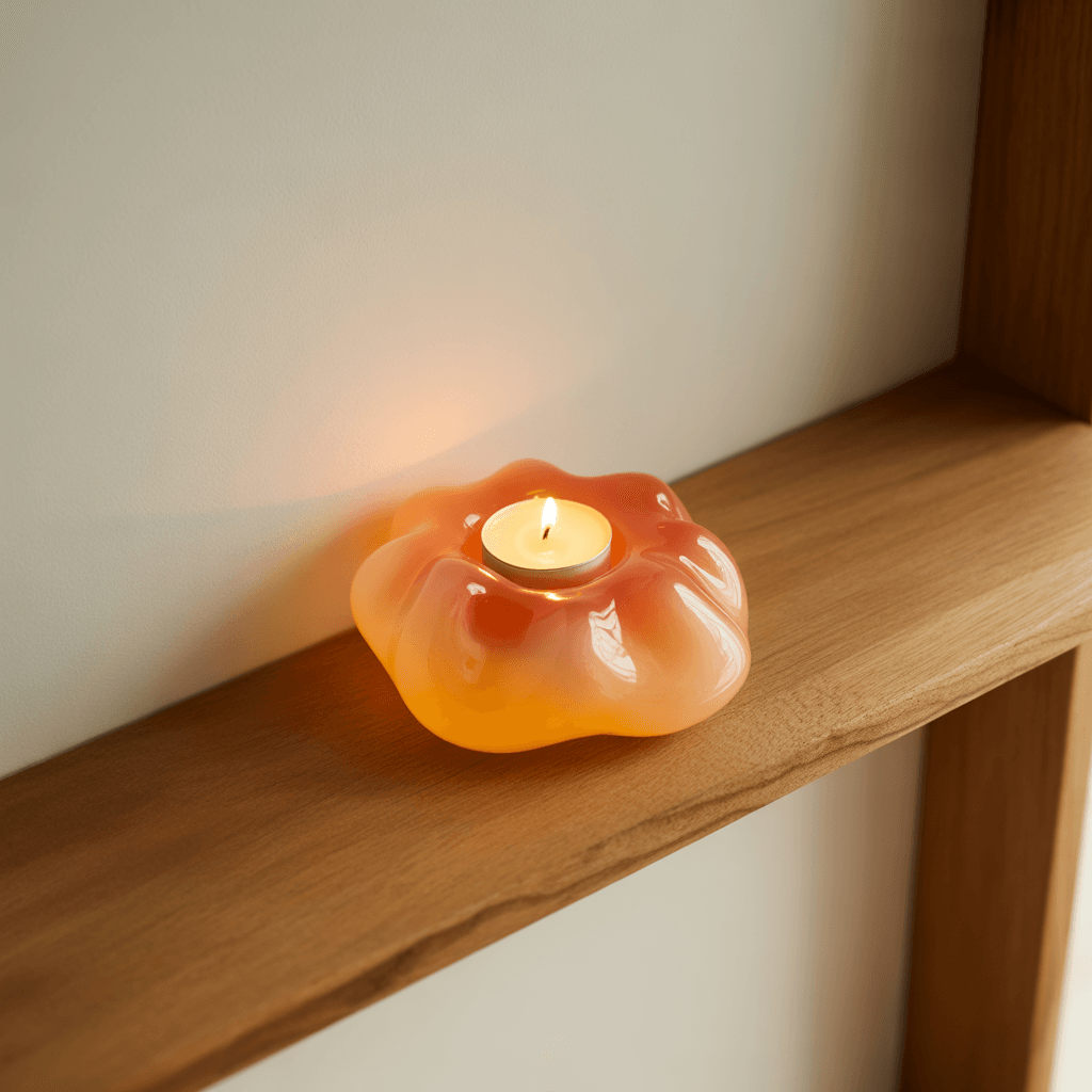 DIY jelly candle holders in small spaces