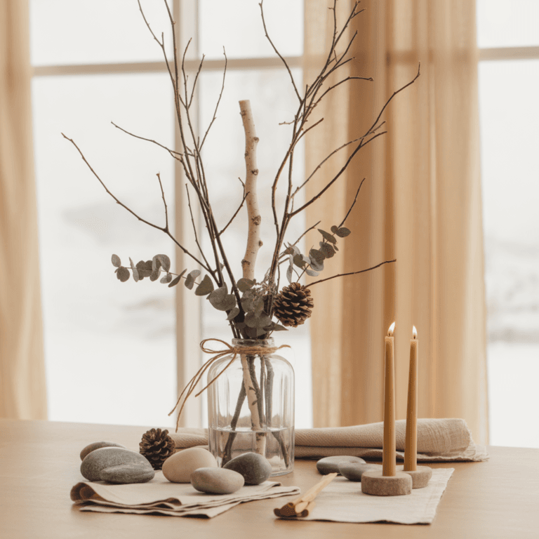 DIY minimal New Year decor for modern homes using sustainable materials