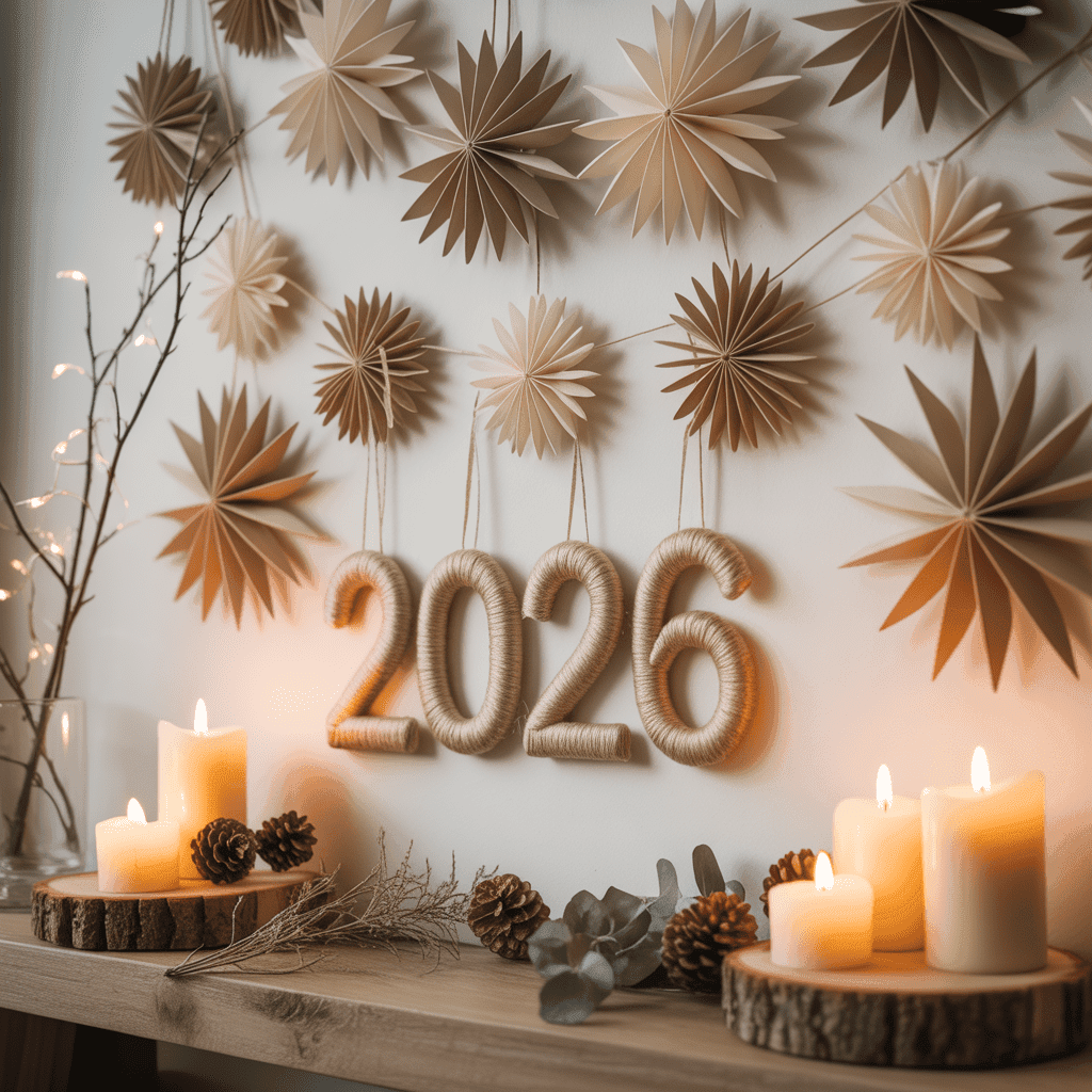 DIY neutral New Year wall decor ideas for cozy homes.