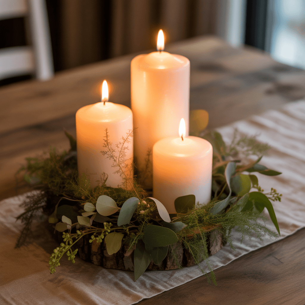 Last-minute DIY New Year table centerpieces