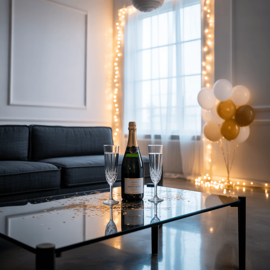 Minimalist DIY New Year decor trend