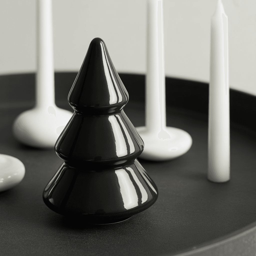 Modern Black and White Christmas Décor 