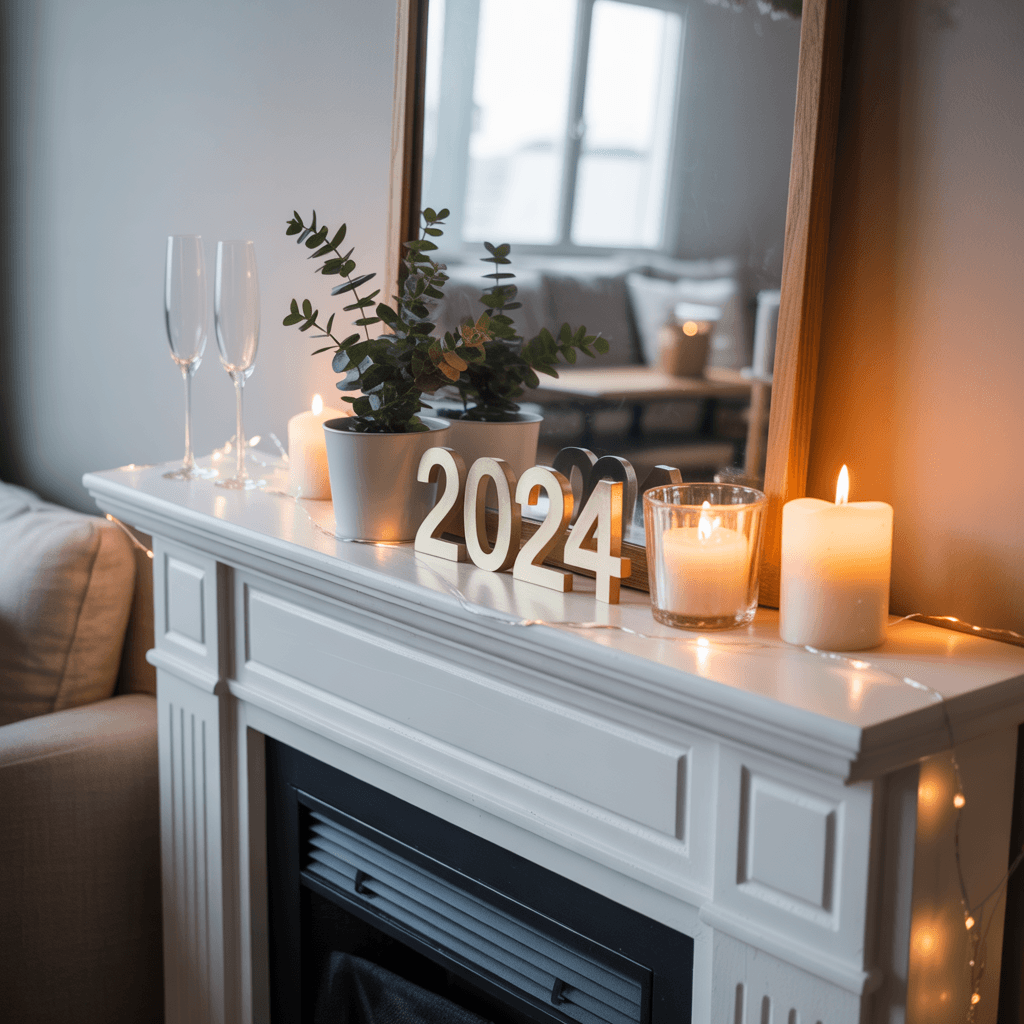  Modern DIY New Year mantel decor ideas