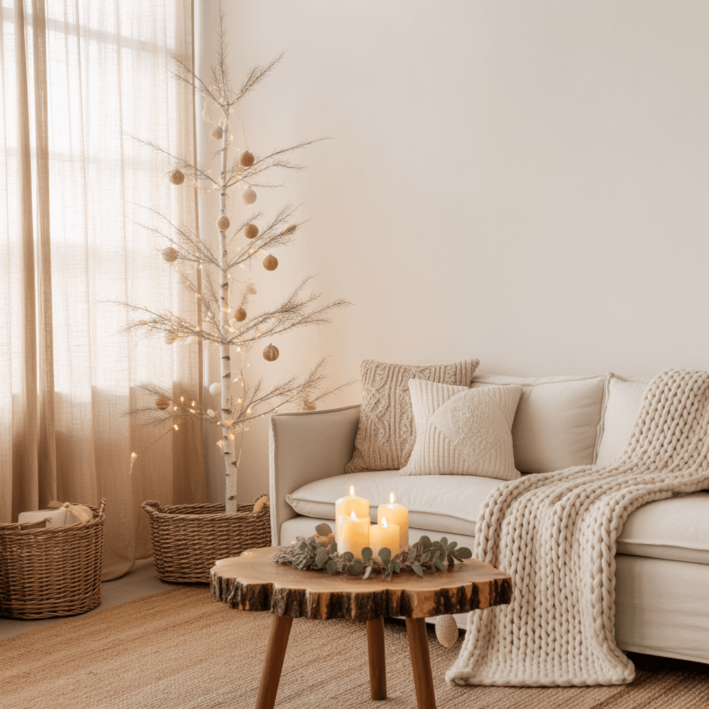 Neutral & Beige Christmas Home Décor