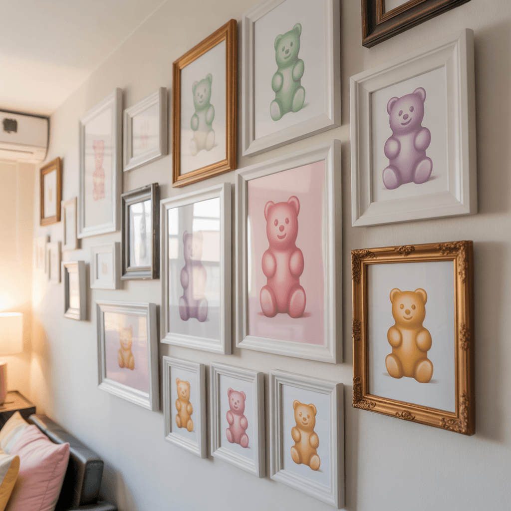Pastel DIY gummy aesthetic wall decor gallery