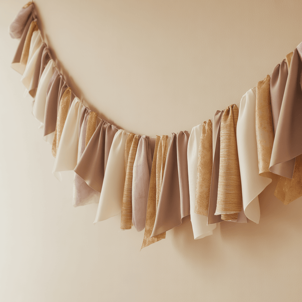 Soft neutral New Year entryway decor