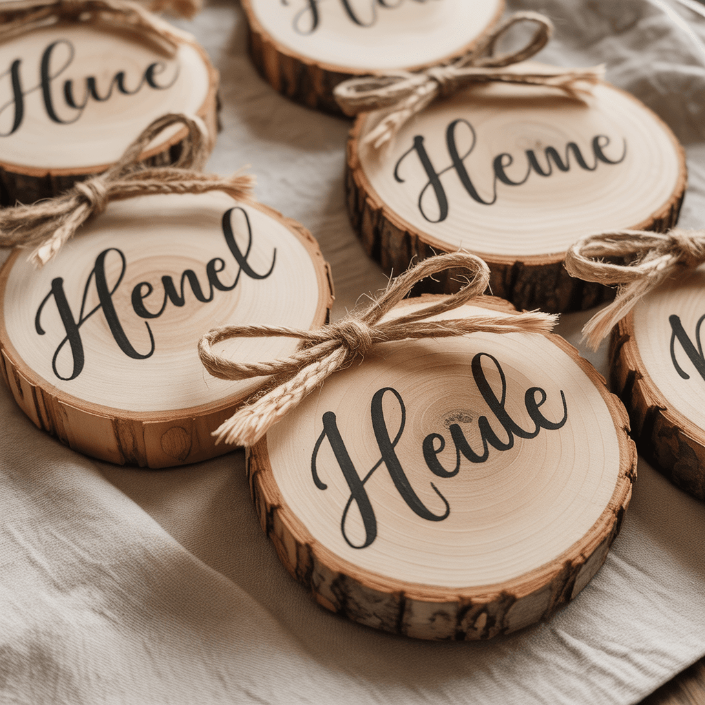  Wooden star decor wrapped with rope.