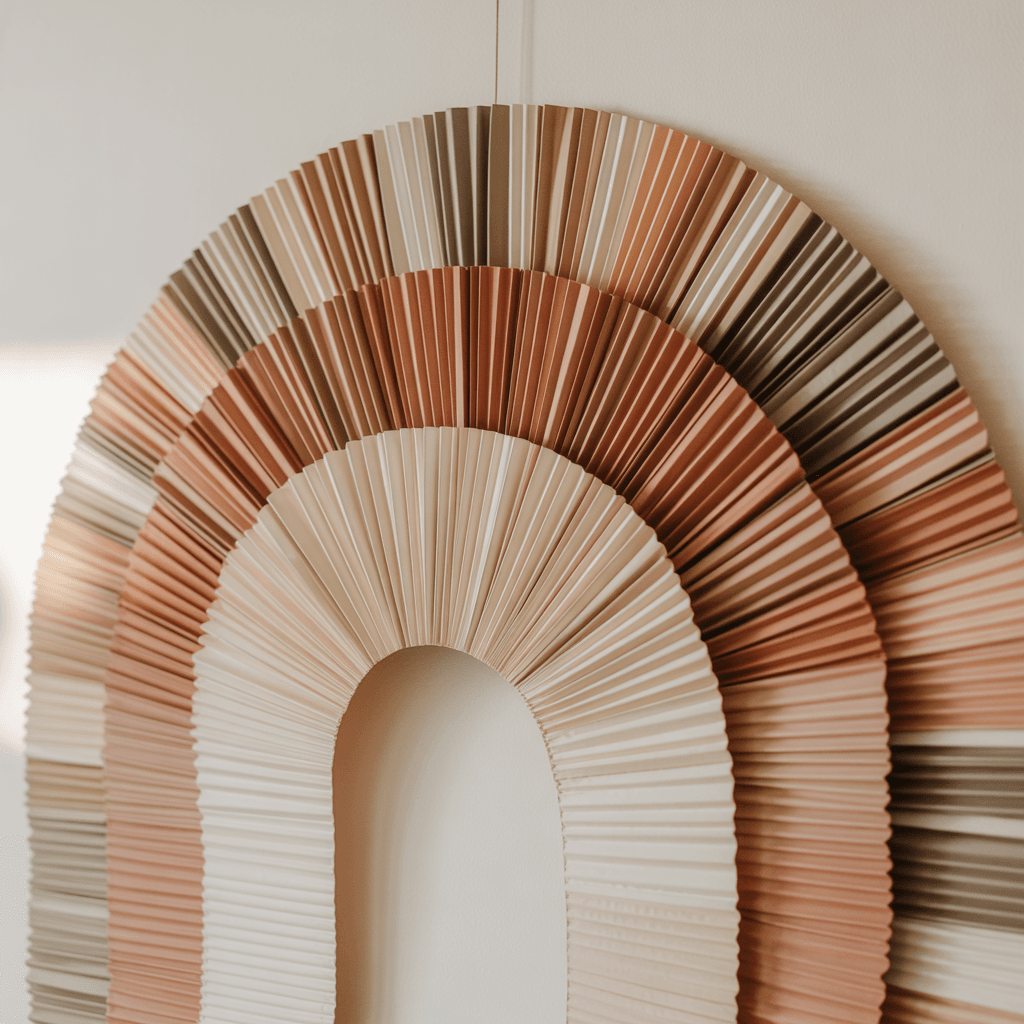 Color palettes for DIY fan arch decor ideas for modern homes