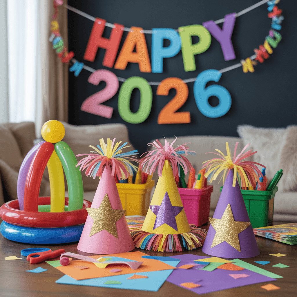 DIY New Year Decor for Kids