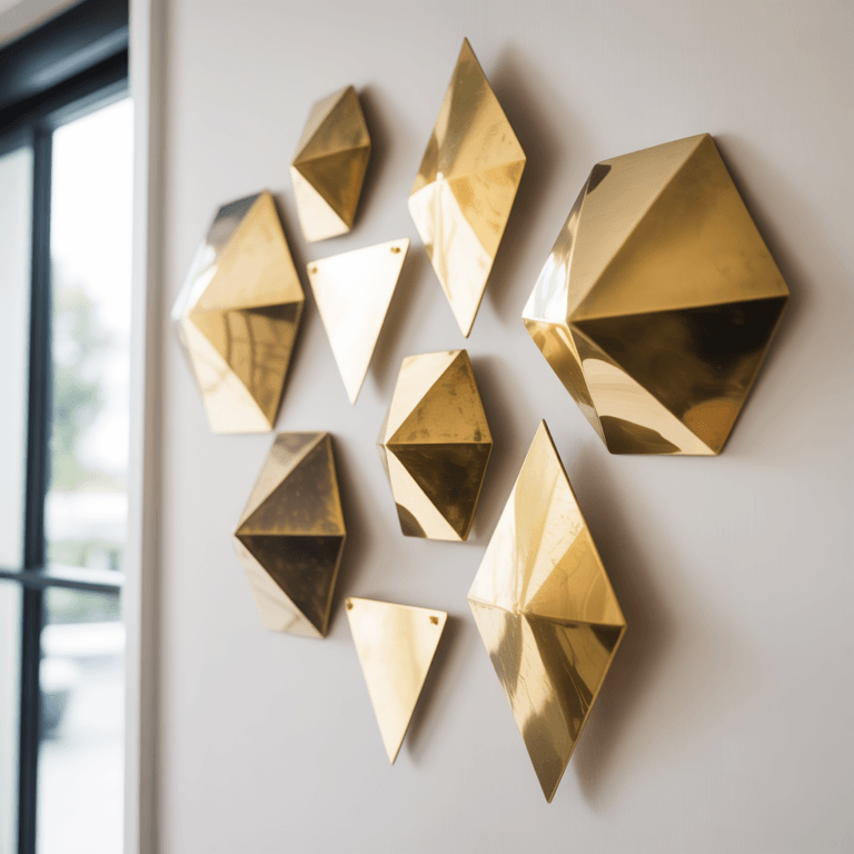DIY brass accent decor you can make at home for wall styling