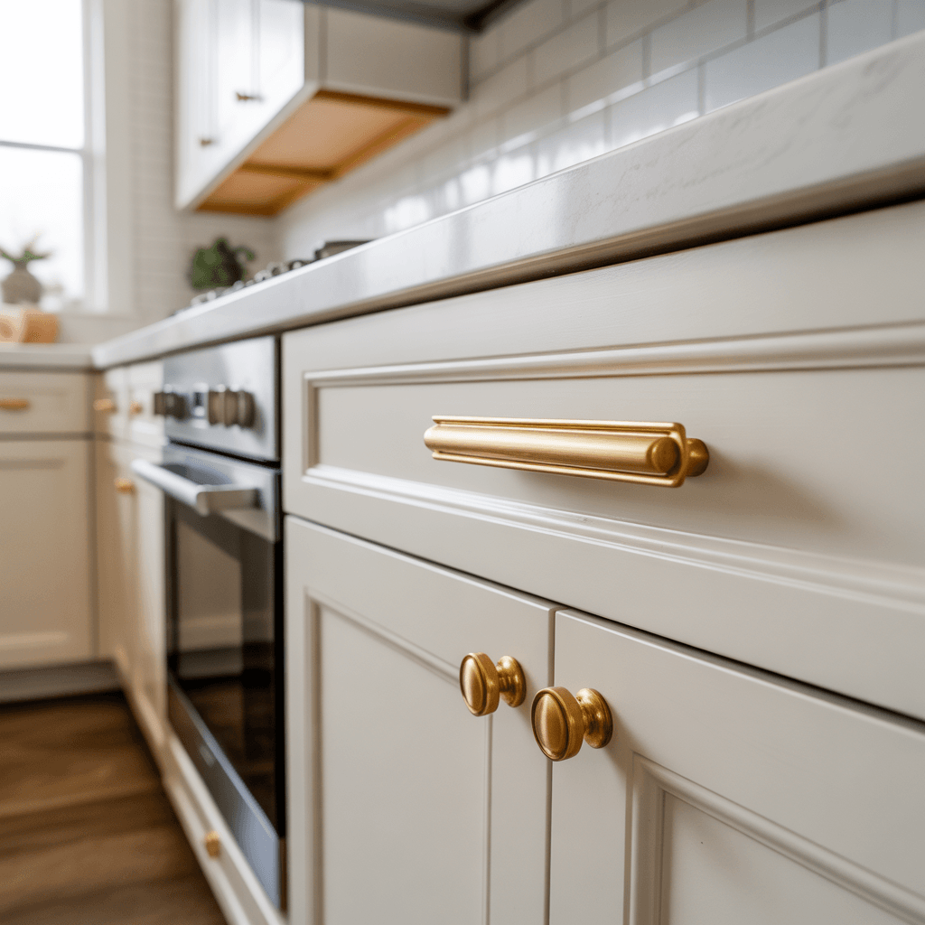 DIY brass accent decor you can make at home using hardware upgrades