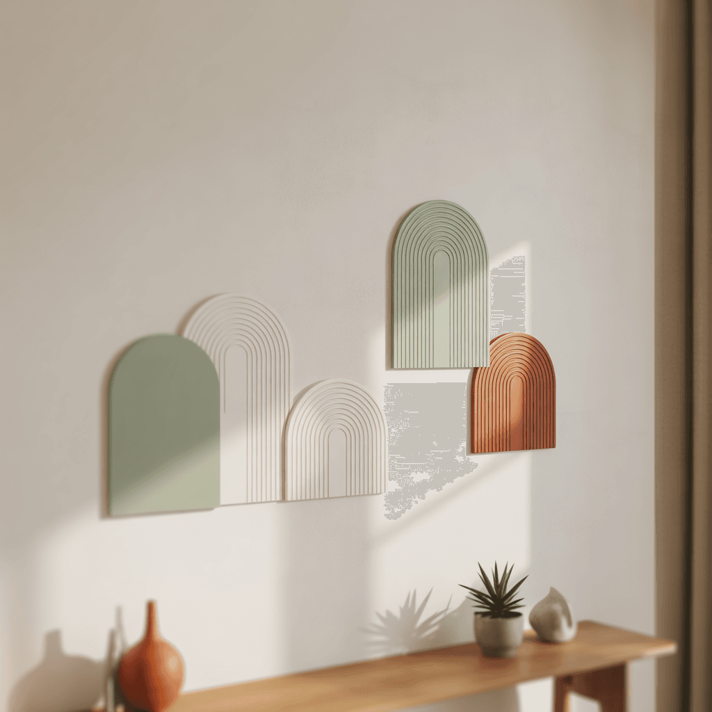 DIY fan arch decor ideas for modern homes in small spaces