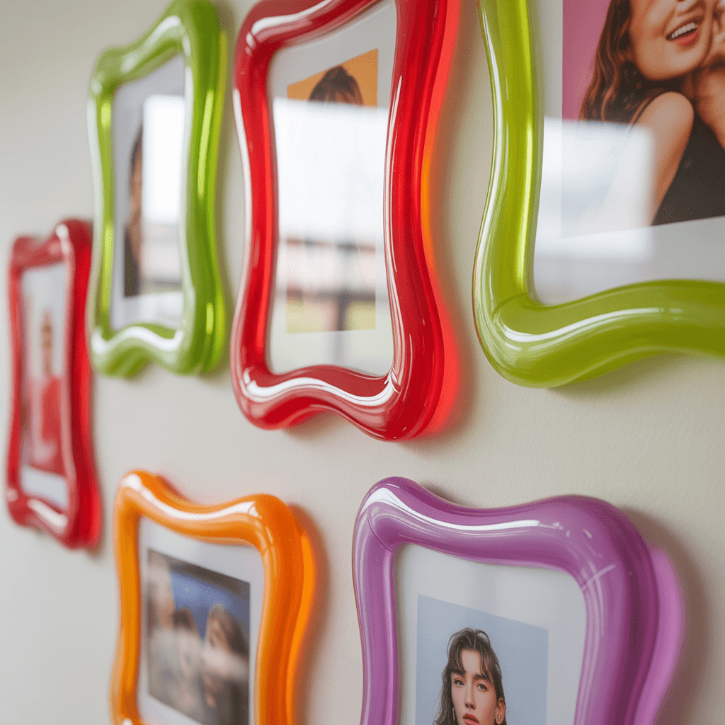 DIY gummy aesthetic wall decor jelly frames