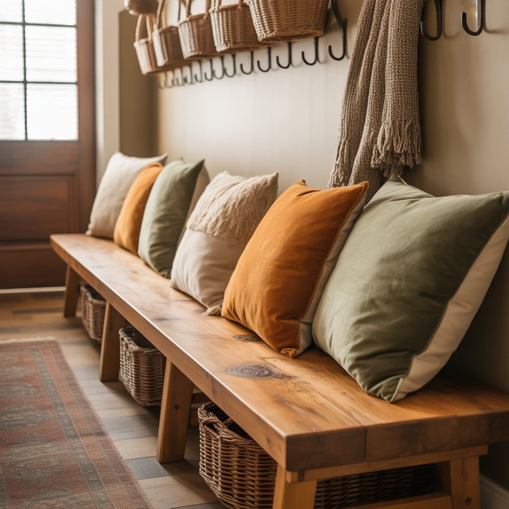 Entryway bench seating idea
