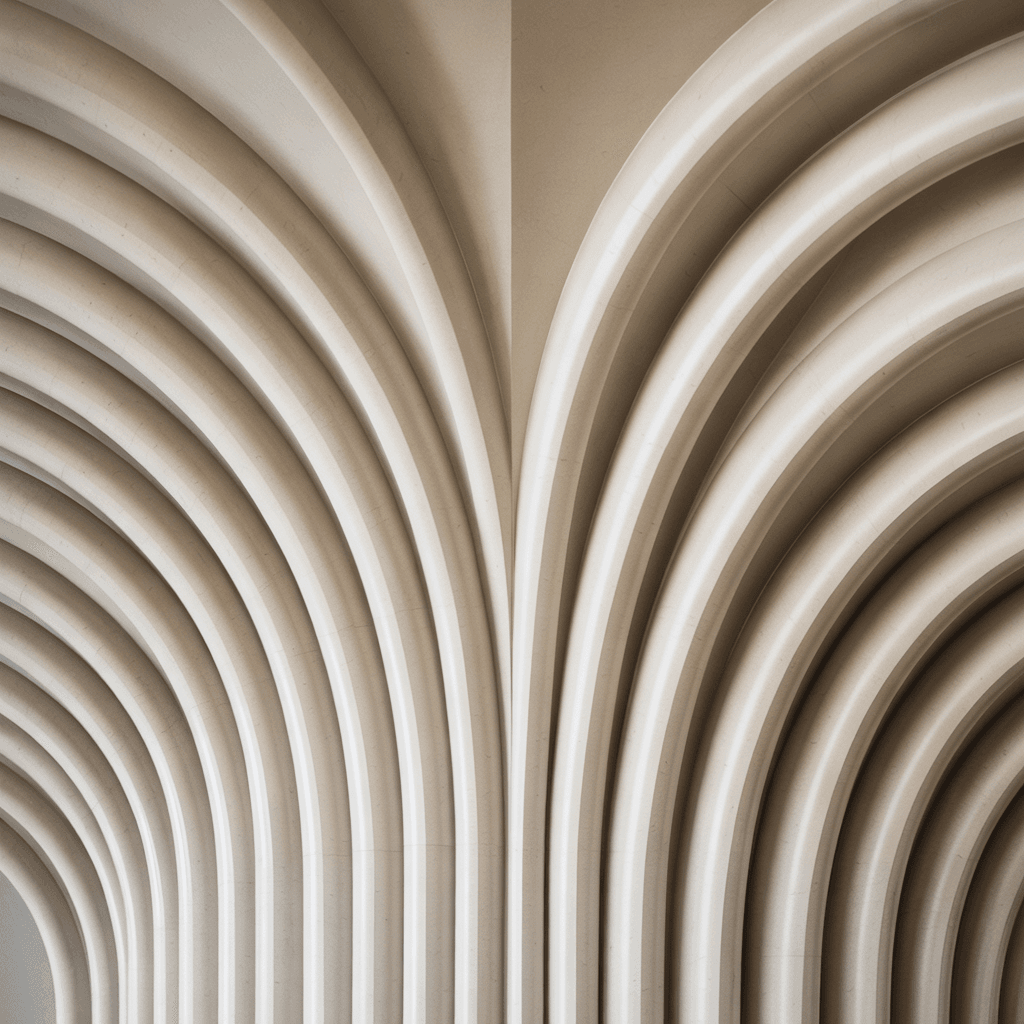 Fan arch wall decor design details for modern homes