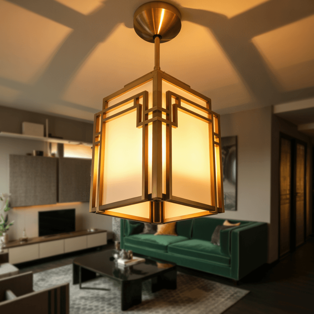 Lighting ideas for small apartment decor inspired by Art Deco