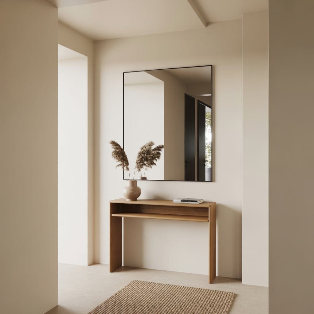 Minimal welcoming entryway design