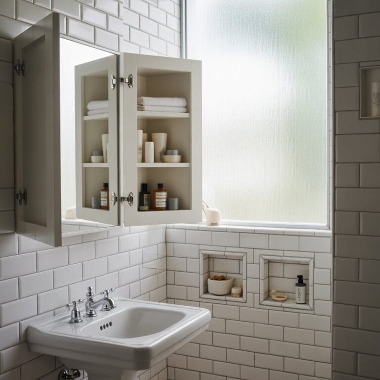 Multi-functional storage for small bathroom organization
